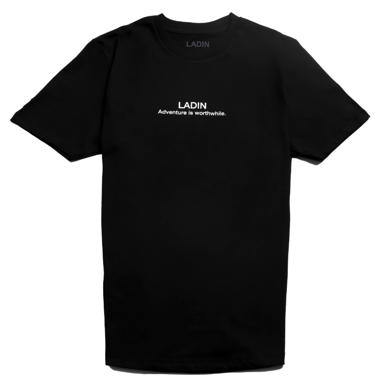 LADIN】LD-CT03/ミニロゴTシャツ/BK/S